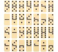 KICHOUSE Jeu de Dominos Blocs de Construction pour Adultes et Familles, Format Compact, Matériau Solide, Jeu Éducatif et Convivial pour Soirées et Fêtes à Domicile, Complet