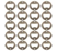KICHOUSE Kit 20 Pcs Inserts Ronds en Fer Anti-corrosion pour Ouvre-bouteilles Diy, Vis Incluses, Accessoire Ouvre-bière Créatif pour Fabrication Personnalisée, Outil de Bar Polyvalent
