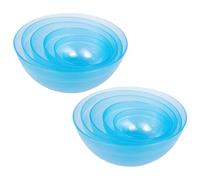 KICHOUSE Kit de 10 Bols à Masque Facial en Plastique Flexibles et Solides pour Usage Personnel Salon de Beauté Couleur Aléatoire