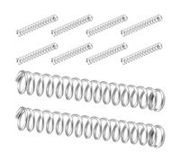 KICHOUSE Kit De 10 Ressorts De Compression Robustes Pour Casse-Noisettes En Acier Inoxydable Pour Outils Ressorts Hélicoïdaux Argentés