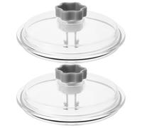 KICHOUSE Kit de 2 couvercles pour Pompe de Filtration de Piscine - Couvercle de piège à Feuilles avec Joint torique et Valve, Compatible avec Intex SF15110 - Transparent pour Pompe à Sable (à