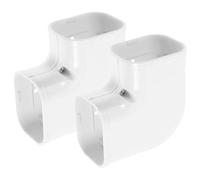 KICHOUSE Kit de 2 protections pour tuyaux de mini-split, protection de tuyaux en PVC pour pompe à chaleur sans conduit, de de climatiseur extérieur