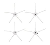 KICHOUSE Kit de 4 brosses latérales pour aspirateur robot, brosses de rechange à 5 bras pour aspirateurs robots, nettoyage de la poussière et des poils d'animaux, compatible avec Roborock G10S,