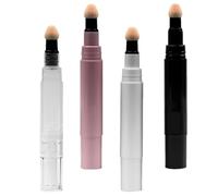 KICHOUSE Kit de 4 Tubes de Blush Vides 5ml pour Maquillage, Réutilisables, Faciles à Utiliser et Anti-fuite, Visage Voyages Quotidiens