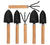 KICHOUSE Kit de 6 Outils pour Plantes d'intérieur - Outils de Jardinage Miniatures pour Balcon et Plantes d'intérieur, Comprenant Une Petite Pelle, Une truelle et Un râteau pour la
