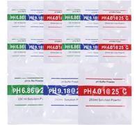 KICHOUSE Kit de Calibration Ph 15pcs Poudre Solution Ph 4.01 6.86 9.18 Facile à Utiliser sans Date de Péremption pour Aquarium et Piscine