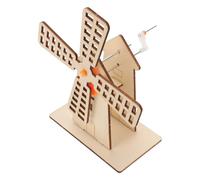 KICHOUSE Kit Scientifique Stem Moulin à Vent Rotatif en Bois à Monter Soi-Même Kit d'Expériences Mécaniques Éducatives pour Garçon et Filles Projet DIY d'Ingénierie Ludique Activité