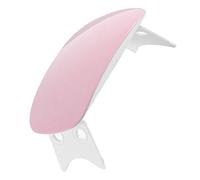KICHOUSE Lampe UV LED Portable Sunmini pour Manucure et Pédicure, Sèche-ongles Gel Double Longueur D'onde, Taille Compacte en Plastique Rose, Séchage Rapide
