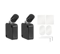 KICHOUSE Lanières Rétractables de Sécurité pour Télécommandes TV et Manettes de Jeu Câble Réglable 2 M avec Verrouillage Ajustable Lot de 2 Set de avec Accessoires pour Rangement et