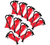 KICHOUSE Lot de 10 Ballons Gonflables Extincteurs Rouge et Blanc Décoration Fête Pompiers Ballon Gonflable pour Anniversaire Thème Lutte Incendie Matériau Résistant