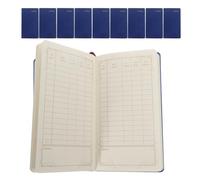 KICHOUSE Lot De 10 Carnets De Planification Budgétaire Organiseur De Budget Carnet De Notes Portable Planificateur De Budget Pratique Bleu