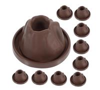 KICHOUSE Lot de 10 Modèles Scientifiques de Volcans en Plastique pour Expériences Pédagogiques en Laboratoire, Base D’éruptions Volcaniques, Accessoire DIY pour Projet Scientifique