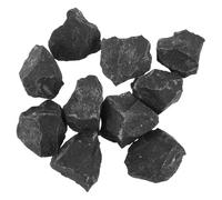 KICHOUSE Lot de 10 Pierres chauffantes pour Sauna : Accessoires en Basalte pour poêle de Sauna électrique, Roches volcaniques pour Spa et hammam à Domicile, diamètres de 1,5 à 2 cm.