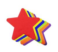 KICHOUSE Lot de 12 Autocollants Étoiles en Nylon Coloré pour Tapis, Marqueurs Éducatifs pour Garçon et Filles, Améliore la Reconnaissance et Désigne L'emplacement de Jeu