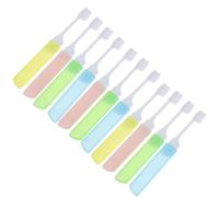 KICHOUSE Lot de 12 Brosses à Dents Pliables de Voyage, Portables, en Pp et Nylon, Taille Mini, pour Camping et Déplacements Couleur Aléatoire
