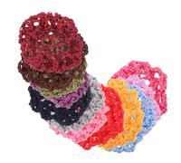 KICHOUSE Lot de 12 Filets à Cheveux Élastiques en Tissu pour Chignons, Maintien pour Coiffures Élégantes Travail et Mariages, Accessoires Pratiques pour Danseuses et Infirmières