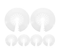 KICHOUSE Lot de 12 plaques de finition pour tuyaux de 1,18 à 4,06 pouces : cache-brides fendues pour plomberie - cache-tubes en plastique pour salle de bain - bouchon pour trou mural rond de