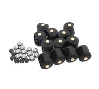 KICHOUSE Lot de 12 sets de Capuchons Métalliques Argentés pour Interrupteur de Lampe Torche Étanches Joint Mini-Bouton-Poussoir Compact Adaptés pour Activités de Plein Air et Protection