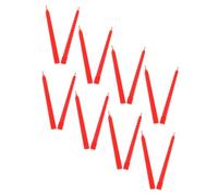 KICHOUSE Lot de 18 Petites Bougies Miniatures en Plastique Rouge pour Maison de Poupée Accessoires Décoratifs Réalistes pour Décor de Mini Maison pour Scènes et Jeux Créatifs