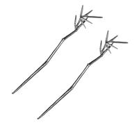 KICHOUSE Lot de 2 Bâtonnets à Cheveux pour Femmes et Adolescentes, Accessoires en Bambou pour Coiffures Multiples, Légers et Faciles à Ranger, Style Rétro