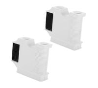KICHOUSE Lot de 2 Dispositifs de Réglage de Protection de Bateau en Plastique Anti-UV Blanc et Noir Système de Fixation Réglable pour Bateaux et Yachts Support Solide pour Amarrage