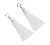 KICHOUSE Lot de 2 Filets Moussants pour Savonnette Visage Pochette à Savonnette en Maille Solide Création de Mousse Dense Séchage Rapide Soin Exfoliant Quotidien