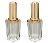KICHOUSE Lot de 2 Flacons Vides en Acrylique pour Vernis à Ongles 10ml avec Bouchon Pinceau, pour Créer de Nouvelles Couleurs de Vernis DIY Couleur Aléatoire