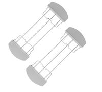 KICHOUSE Lot de 2 Grilles à Métalliques 26 CM Supports de Cuisson sur Pied Gris Accessoires Compatibles pour Grille pour Griller et Réchauffer Cuisine Extérieur