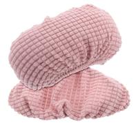 KICHOUSE Lot de 2 Housses D’accoudoirs Élastiques Rose pour Chaises de Bureau, Protections Lavables et Amovibles, Compatible la Plupart des Accoudoirs, Soulagement des Coudes pour Usage