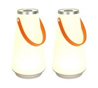 KICHOUSE Lot de 2 Lampes LED Rechargeables Compactes pour Bureau et Chambre d'Élève Veilleuses Portables Modernes sans Fil pour Camping et Décoration Intérieure