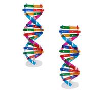 KICHOUSE Lot de 2 Modèles Scientifiques de Double Hélice Adn Soi-même, Matériel Pédagogique Moléculaire Éducatif pour Garçon et Filles, Kit Éducatif Sciences Biologiques et Apprentissage