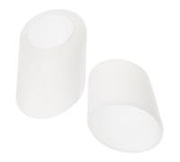 KICHOUSE Lot de 2 Protège-Becs de Théière en Silicone Blanc Manchons Longs Anti-Goutte et Anti-Fuite Accessoires Solide Cuisine Compatibles Théières Domestiques et Professionnelles