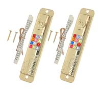 KICHOUSE Lot de 2 Sets de Sets de Mezouzahs Sacrées en Alliage de Zinc avec Rouleaux Casher, Décorations Murales Élégantes pour Porte, Protection Spirituelle et Ornement pour Maison Juive