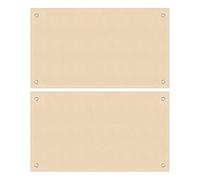 KICHOUSE Lot de 2 Tapis de Protection ignifugés pour Barbecue sur terrasse - 80 x 60 cm - Isolation Thermique - Protection pour Barbecue sur terrasse, Patio, pelouse, Camping