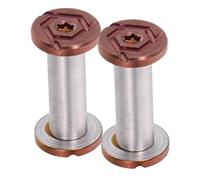 KICHOUSE Lot de 2 Visserie pour Manche de Couteau en Acier Inoxydable, Rivets à Boucle de Verrouillage, pour Couteaux à Légumes et Couverts Cuisine