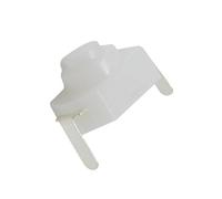 KICHOUSE Lot de 20 Boutons Marche/arrêt pour Lampe Torche Led, Pieds Incurvés 1208 Blancs, Remplacement pour Lampe de Poche Électrique, Interrupteur Bouton-poussoir Solide et Compatible