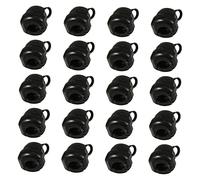 KICHOUSE Lot de 20 Clips Câbles en Nylon, Boucles De Protection De Câble, Douilles De Décharge De Traction, Usage Informatique, Fixation Solide, Couleur Noire