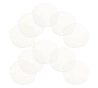 KICHOUSE Lot de 20 Tapis Ronds en Coton Beige pour Cuisson Vapeur, Accessoires Cuisine Respirants et Réutilisables, pour Dim Sum et Paniers Vapeur