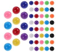 KICHOUSE Lot de 200 Billes de Jeu Solides 12 Mm, Billes de Mathématiques Colorées en Plastique, 10 Couleurs Mélangées, Accessoires Pédagogiques pour Comptage, Tri et Probabilité, Jeu