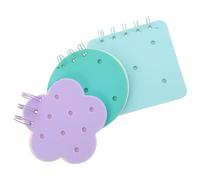 KICHOUSE Lot de 3 Blocs-notes DIY en Silicone Design Cartoon Mignon, Matériel de Prise de Notes Portable et Pratique pour Tâches Quotidiennes et Apprentissage