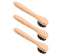 KICHOUSE Lot de 3 Brosses Visage en Bois avec Poils Doux pour Hommes et Femmes, Brosse Exfoliante pour Nettoyage Profond, pour Voyages D'affaires et Soins Peau