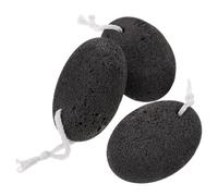 KICHOUSE Lot de 3 Pierres Ponces Naturelles en Lave pour Gommage de Pédicure, Exfoliation Peau Dure des Mains et Pieds, Fatigue, Usage Maison ou Salon de Beauté