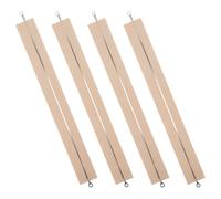 KICHOUSE Lot de 4 Bandes Chauffantes de Remplacement 300mm pour Scelleuse Thermique, Accessoires de Réparation en Aluminium Haute Température, Kit pour Scellant Thermique, Usage