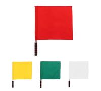 KICHOUSE Lot de 4 Drapeaux de Football Légers en Polyester Manche en Acier Inoxydable, Faciles à Transporter, pour L'entraînement Rugby