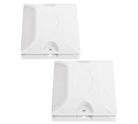 KICHOUSE Lot de 4 Marquages Routiers Réfléchissants en Plastique Blanc Haute Visibilité pour Sécurité Allée et Diverses Routes