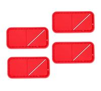 KICHOUSE Lot de 4 Patchs PVC de Type Sanguin Positif Auto-agrippants, Légers et Faciles à Utiliser pour Paquet à Dos et Sports en Plein Air