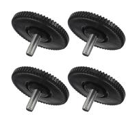 KICHOUSE Lot de 4 Patins Réglables Antidérapants M10 60X30 MM en Plastique Noir pour Tapis de Course Repose-Pieds de Vélo et Meubles Tapis Anti-Vibrations pour Sols en Parquet ou