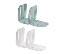 KICHOUSE Lot de 4 plaques de séparation pratiques pour réfrigérateur - Support de rangement rétractable pour réfrigérateur - Plaque de tri des aliments