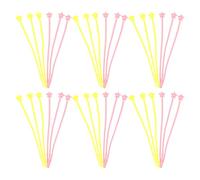 KICHOUSE Lot de 40 Clips Câbles en Silicone Réutilisables Sangles de Gestion des Câbles en Silicone Couleurs Rose et Jaune Citron Compacts pour Bureau