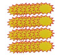KICHOUSE Lot de 400pcs Étiquettes de Prix Réutilisables en Papier Jaune Design pour Supermarchés, Affichage Clair et Surface Effaçable pour Vente Détail